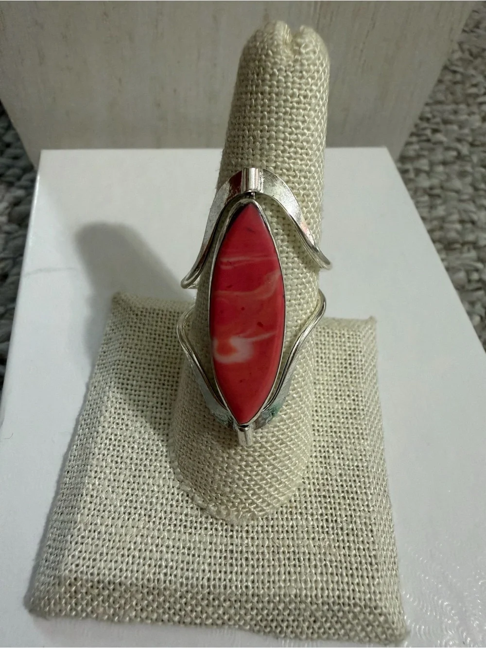 Reversible Flip Ring Lapis Lazuli & Jasper  Sterling Silver NWOT